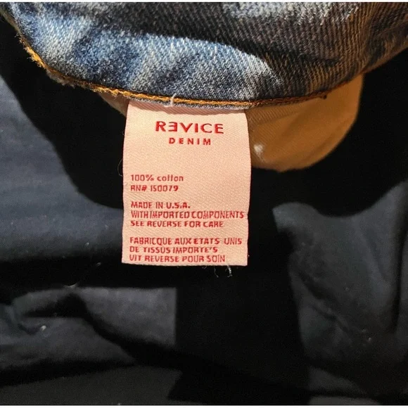 Revice 90's Baby Candy Shop Candy Stripe Denim Jeans Wide Leg High Waisted Fit - Picture 9 of 13